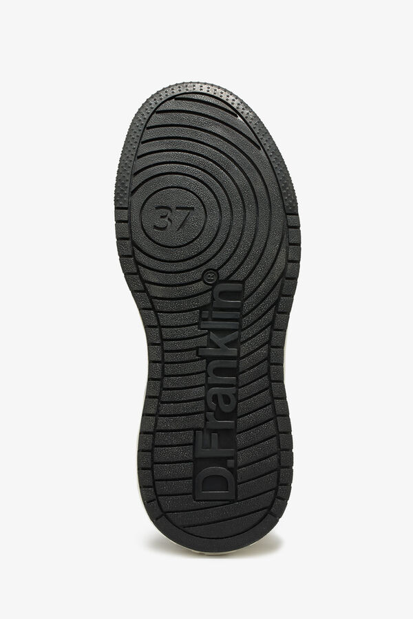 D. Franklin Court sneakers with cow print blanc