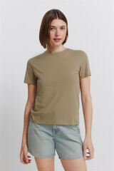 Springfield Polka-dots short sleeve T-shirt pink