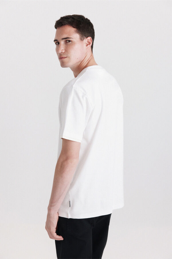 Springfield T-shirt dupla interlock branco