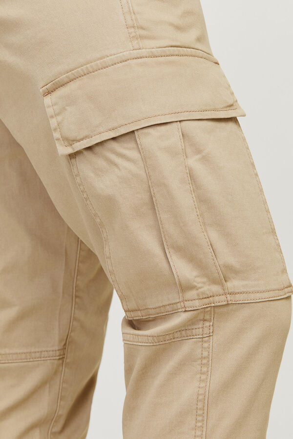 JJ REBEL Pantal&oacute;n cargo slim fit gris