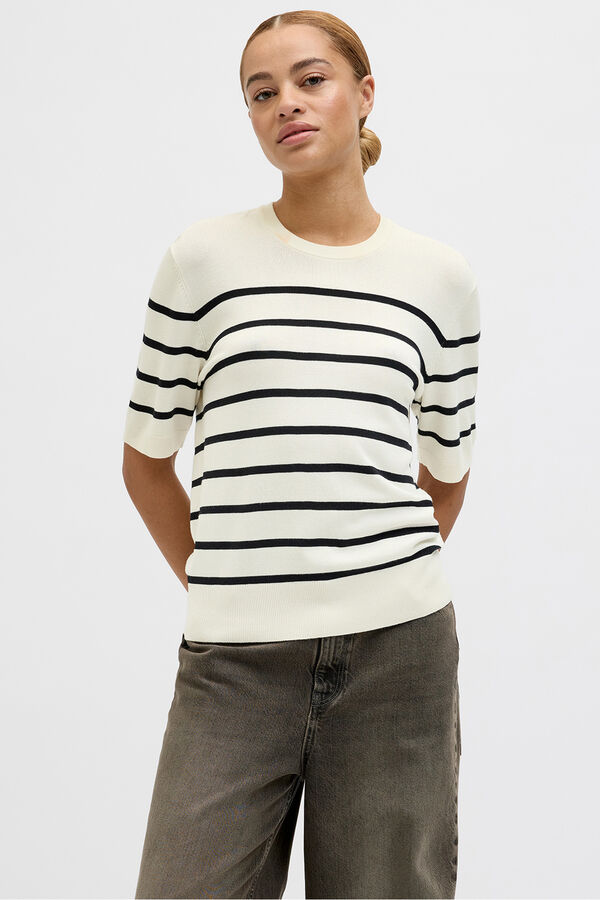 Jack & Jones Camiseta de jersey blanco