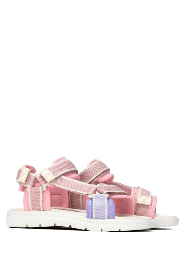 XTI Velcro sandal pink