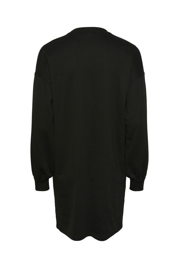 Springfield Basic-Kleid aus Sweatshirtstoff schwarz