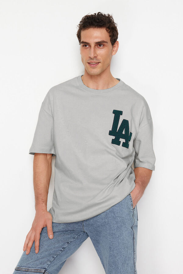 Trendyol Oversize T-shirt Siva