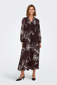 Only Vestido longo de chiffon