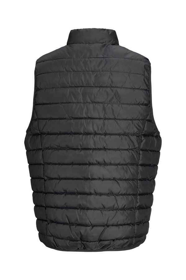 Jack & Jones Puffer gilet zip fastening grey