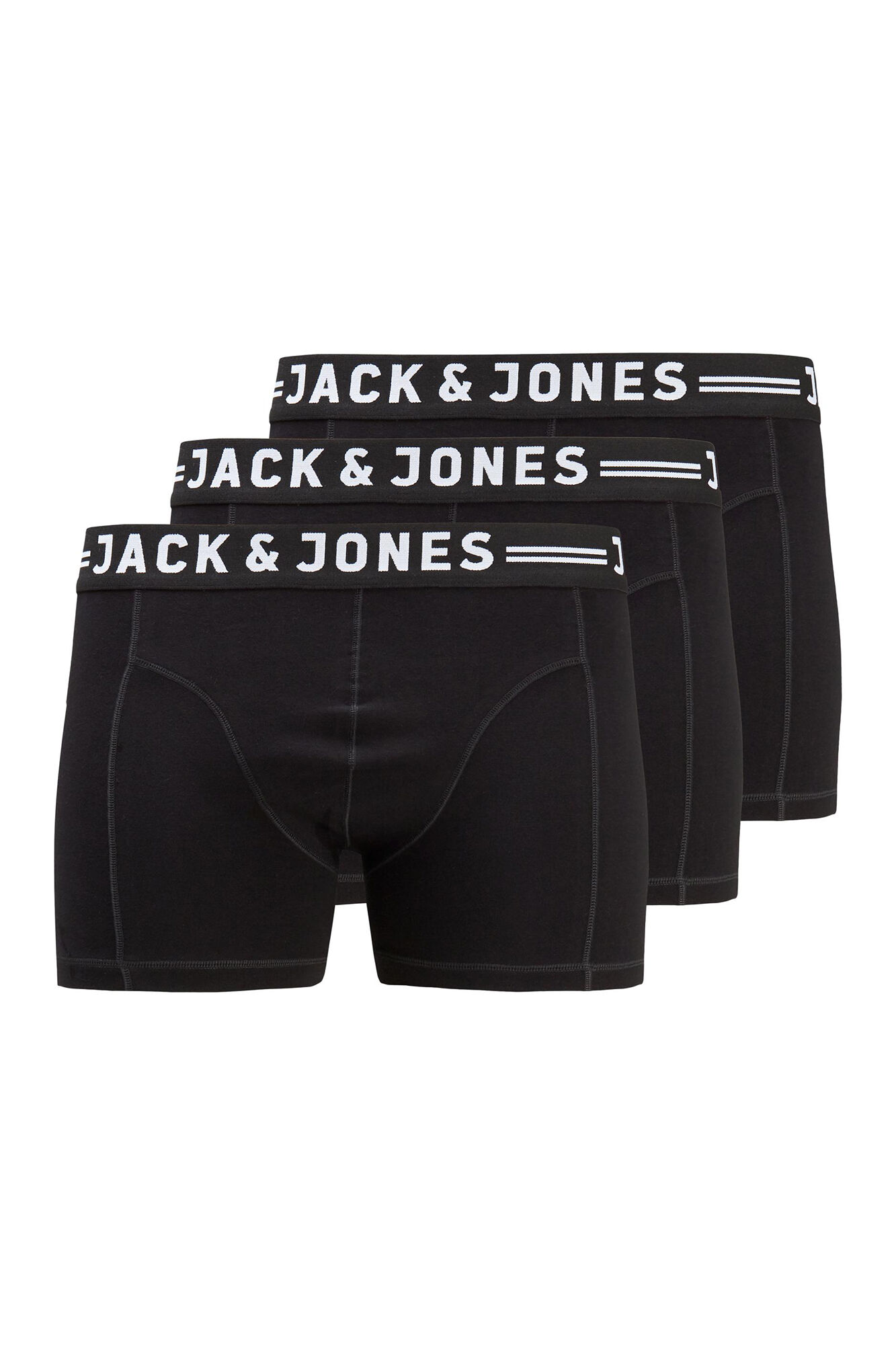 Jack & Jones PLUS Pack de 3 boxers lisos de algod&atilde;o