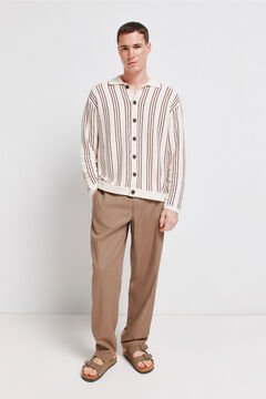 Springfield Patterned striped cardigan