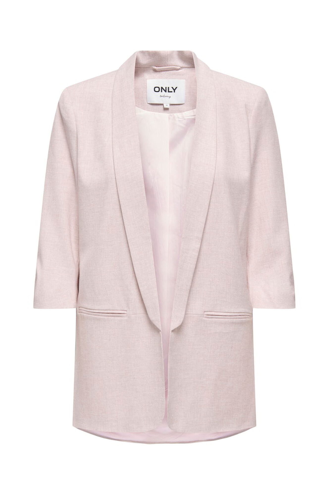 Only Offener Blazer mit Krempel&auml;rmeln