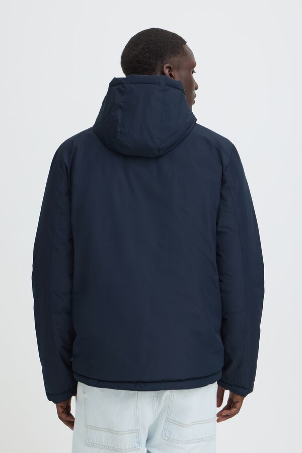 Blend Reversible hooded jacket blue