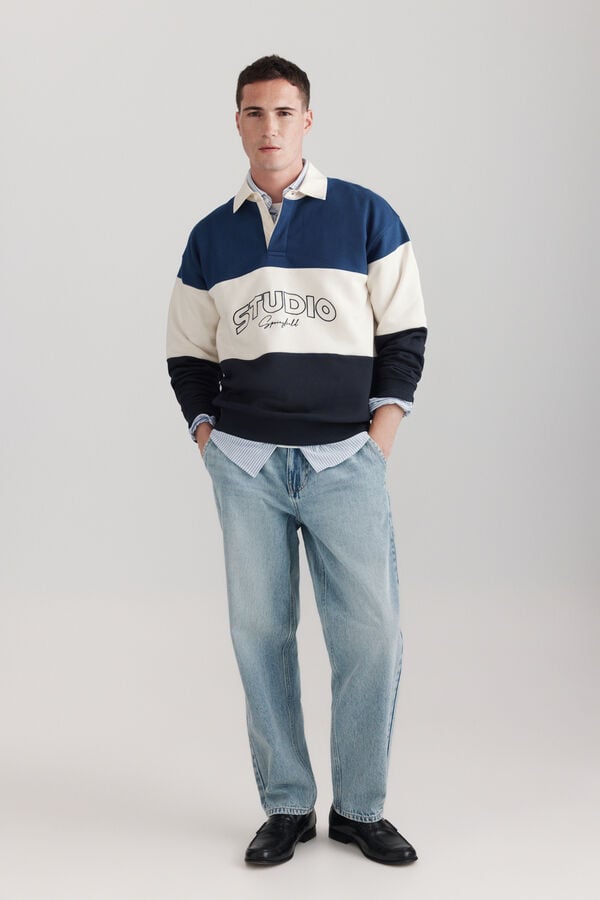 Springfield Rugby studio sweatshirt blue