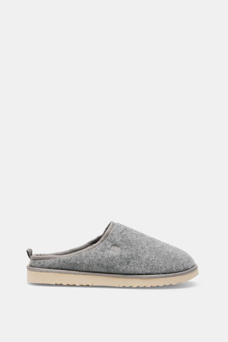 Springfield Felt slingback slippers grey