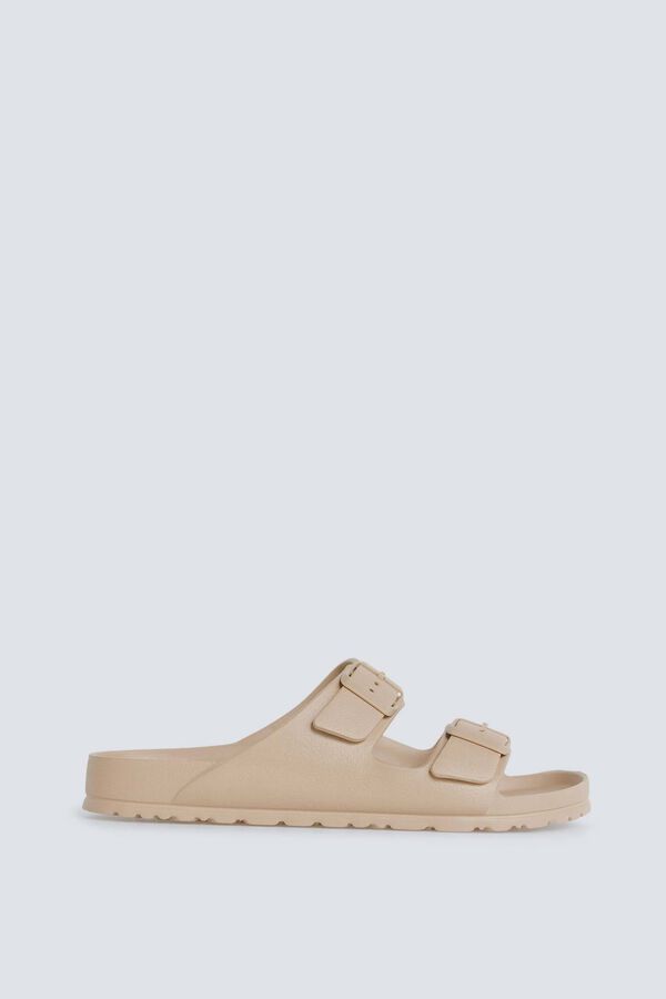 Springfield Sandalia engomada hebillas beige