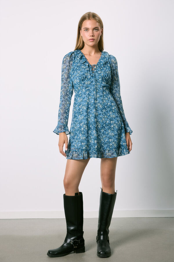 Springfield Vestido Wild azul indigo