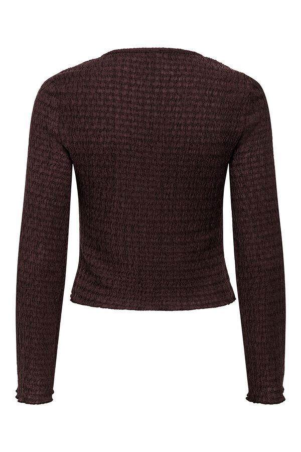 Only Strickjacke mit Struktur Nude