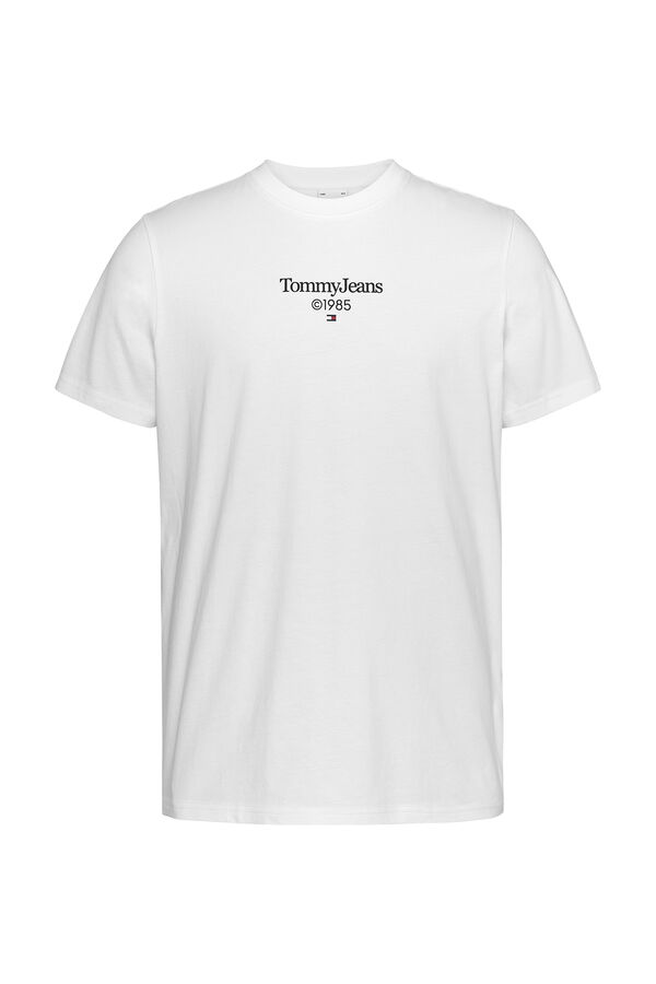 Springfield Herren-T-Shirt Tommy Jeans blanco