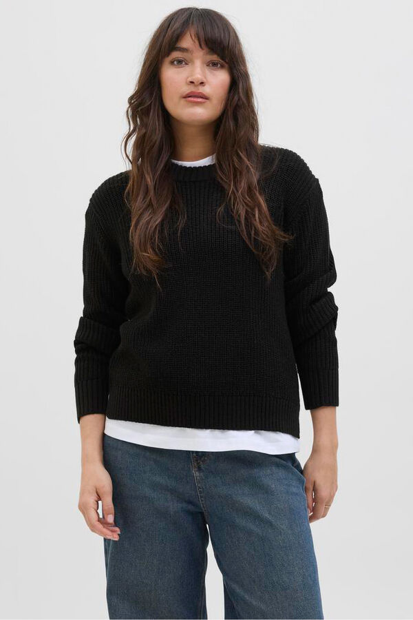 Jack & Jones Basic jersey-knit knit jumper black