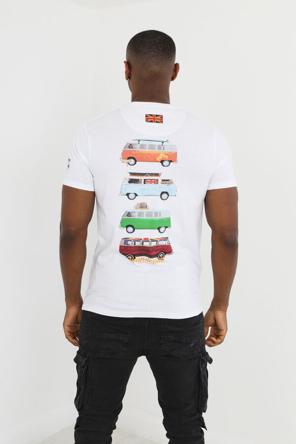 Brave Soul Short sleeve vans T-shirt white
