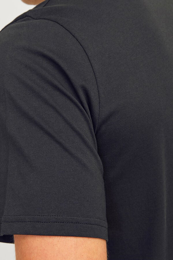 JJ REBEL Essential short-sleeved T-shirt Crna