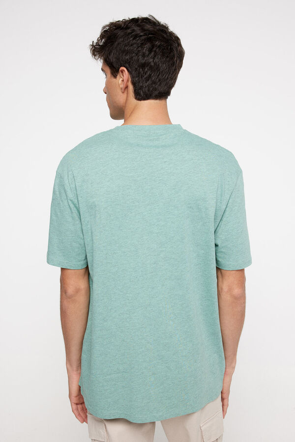Springfield T-shirt efeito melange verde
