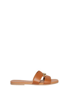 Springfield Strappy leather sandal brown