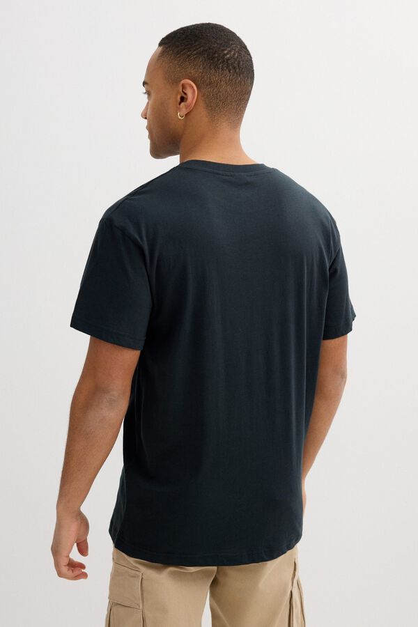 Inside T-shirt com bolso cinzento