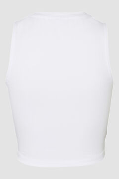 Springfield Cropped T-shirt white