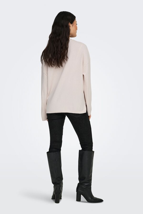 Only Round neck jumper grey