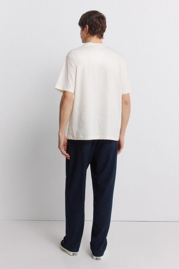 Springfield Pantalon jogger droit bleu