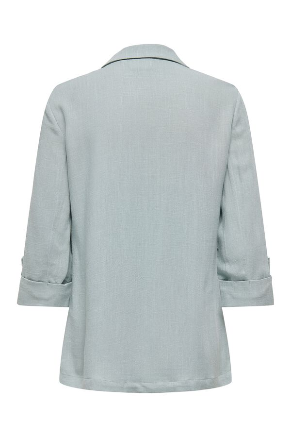 Only 3/4 rolled-up sleeve blazer beige
