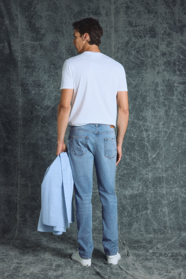 Springfield Regular fit black jeans mallow