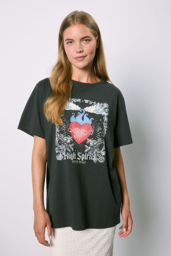 Springfield Chemise Wild heart gris clair