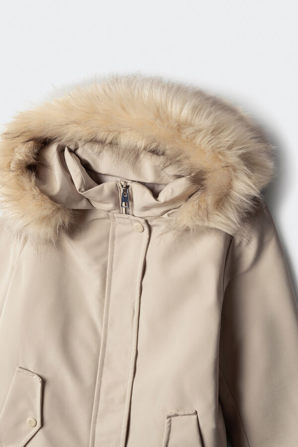 Springfield Kids Parka capucha pelo niña estampado