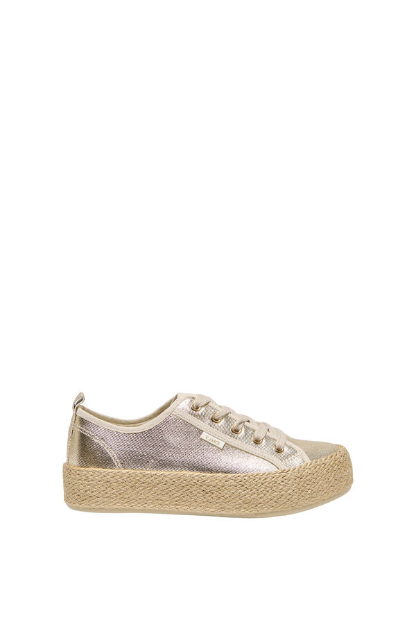 Only Niedrige Espadrille-Plateau-Hausschuhe mit Print