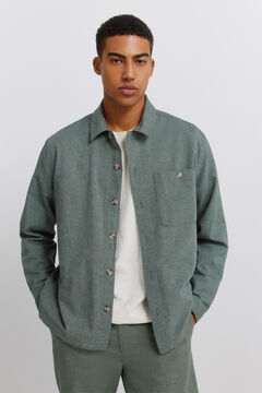 Springfield Sobrecamisa de linho com bolso