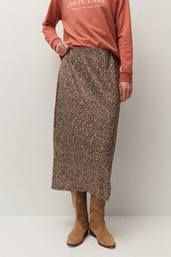 Systemaction Falda estampada con goma estampado