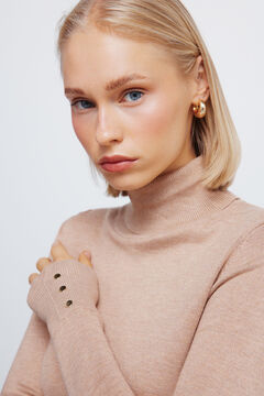 Springfield Camisola de gola alta com bot&otilde;es e punhos