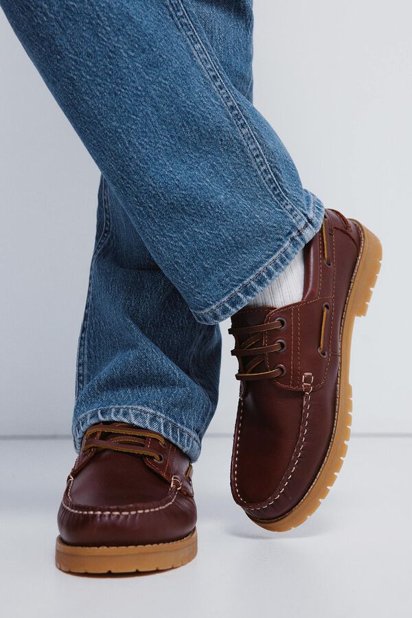 Springfield Leather boat shoes nude