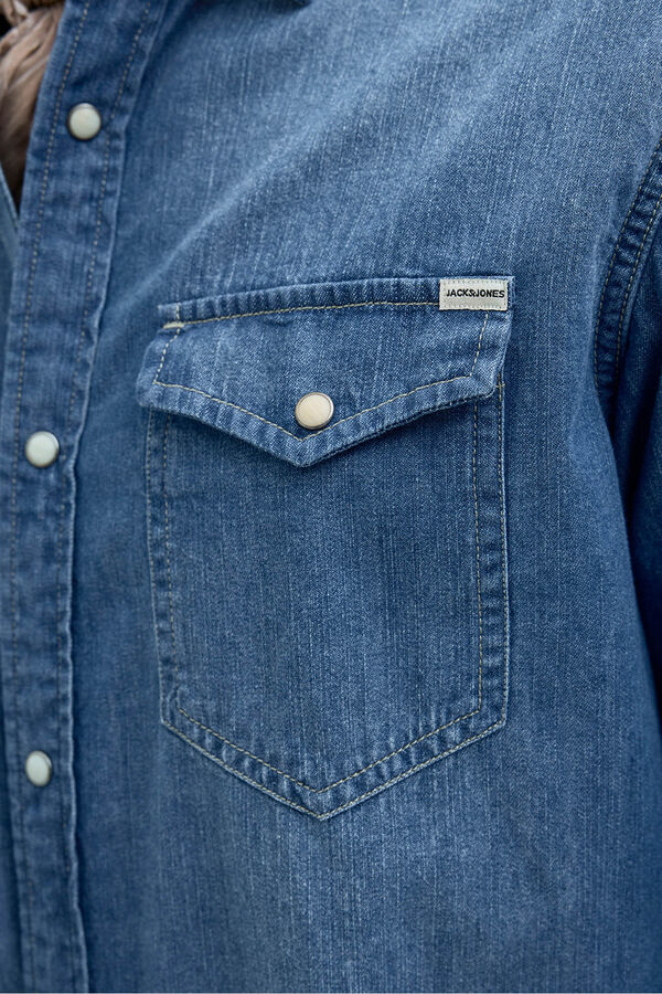 Jack & Jones Camisa denim regular azul