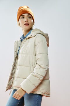 Springfield Recycled polyester quilted jacket camel