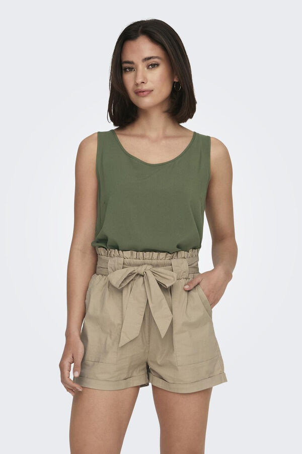 Only Strappy top beige