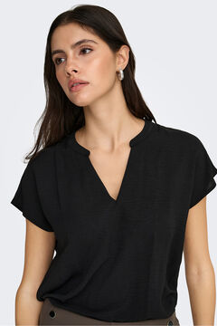 JDY Blusa manga corta lino