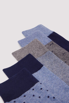 Springfield Pack of 5 blue socks