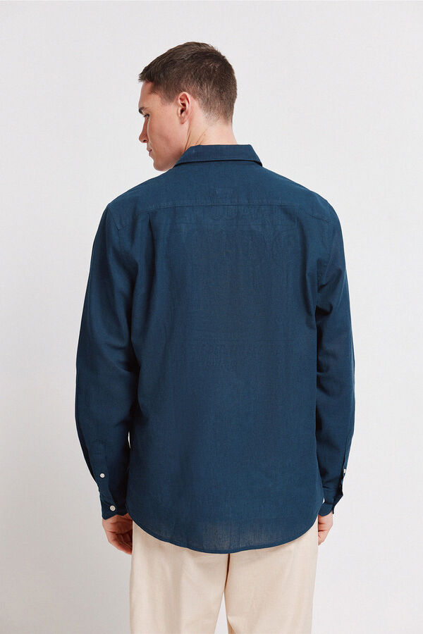 Springfield Linen shirt blue