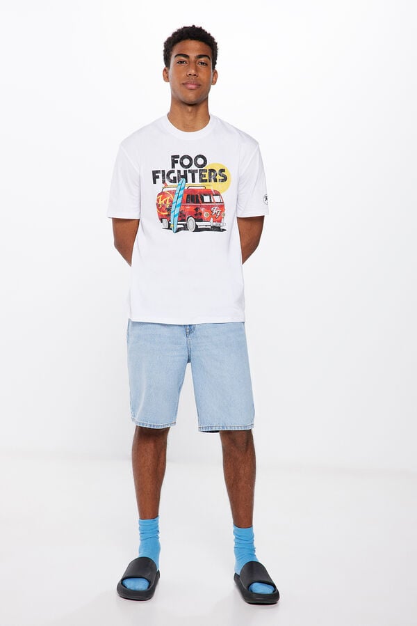 Springfield T-shirt Foofighters Surf Van branco