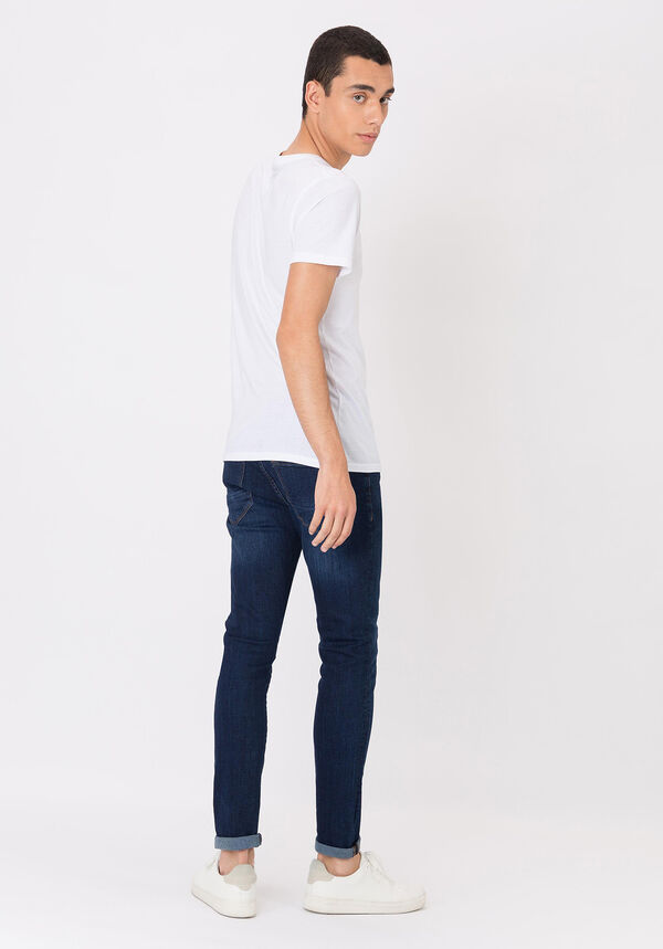 Tiffosi Cal&ccedil;a Jeans Liam Super Slim com Efeito Lavado azul
