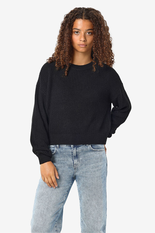 Noisy May Jersey b&aacute;sico algod&oacute;n negro