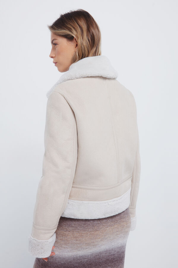 Springfield Double-sided biker jacket brown