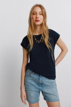 Springfield T-shirt detalhe em crochet no ombro