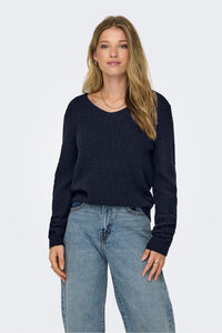 JDY Pullover mit V-Ausschnitt, spitz zulaufend Ausschnitt